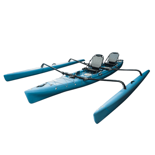 ViztaCraft Majestic – 18ft Tandem Trimaran Fin-Drive Sailing Kayak